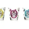 Mexikanischer Schädel - Glas - 23cl - 3 Farben - (12er Set)