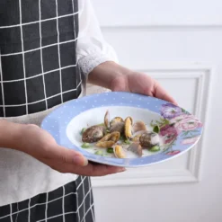 VEWEET 30-teilig Porzellan Tafelservice, Serie 'Hannah', Kombiservice Für 6 Personen, Blau Mit Floral Dekoration -Leonardo Verkäufe d4a0a5555274d7537549da1c1a4b89b6