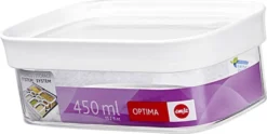 Emsa Trockenvorratsdose OPTIMA 0,45 Liter Transparent / Weiß -Leonardo Verkäufe d611545bf849e4be6542a3d2e1c28d85