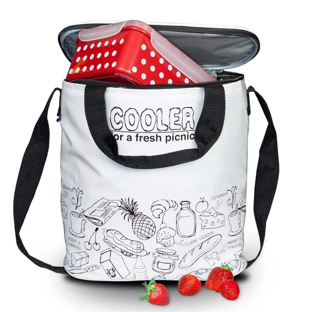 Kühltasche Weiß Tasche Kühlbox Thermo Picknicktasche Cooler Campingtasche 4 Kühltasche Weiß Tasche Kühlbox Thermo Picknicktasche Cooler Campingtasche – Bild 4