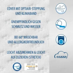 Genius Eazzzy Matratzentopper 140x200 Cm Matratzenauflage Topper Visco Set Bett; A19205 -Leonardo Verkäufe d6e31c5dded5716c3c5f7a230c3f1474