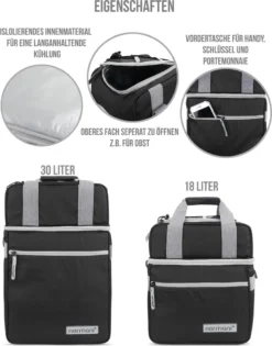 Normani Isolierte Kühltasche Mit 2 Fächern 30 L -Leonardo Verkäufe d7e0780c7412a7f510221a1d22eb1e30