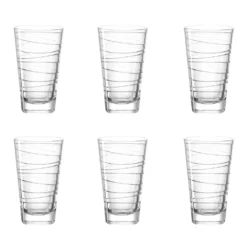 LEONARDO 019450 Vario Struttura Longdrinkbecher, Glas, 280 Ml, Klar (6 Stück) -Leonardo Verkäufe dc1d08af237355616e0c81ff925f005d