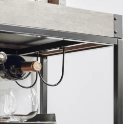 SoBuy FKW56-HG Servierwagen Mit 2 Ablagen Und Einem Abnehmbaren Tablett Küchenwagen Mit Rollen Rollwagen Metall Rollbar Beton Hell -Leonardo Verkäufe dcb5064caf4cc50317d4ffba2c47d06d