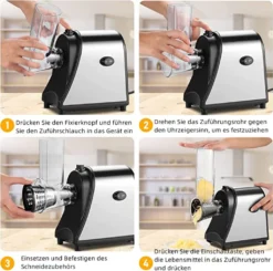 5 In 1 Elektrischer Gemüsehobel, 250W Automatische Gemüsereibe Mit 5 Kegel-Klingen, Edelstahl Gemüseschneider, Multifunktionsreibe Gemüse Raspel Für Obst Gemüse 14 5 In 1 Elektrischer Gemüsehobel, 250W Automatische Gemüsereibe Mit 5 Kegel-Klingen, Edelstahl Gemüseschneider, Multifunktionsreibe Gemüse Raspel Für Obst Gemüse -Leonardo Verkäufe ddae2e336b9dcfda4757ad0a90b0b1ad