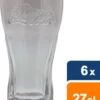 Coca-Cola Relief-Glas 27cl - 6-er Set