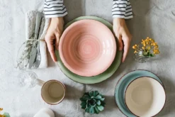 Mäser 931492 Lumaca Frühstück-Service Für 6 Personen Im Vintage Look, Handbemalte Keramik, Steingut, Rauchblau, 18-teilig (1 Set) -Leonardo Verkäufe e0ff16aba32d1e18a7b5b1c1853f2eb9