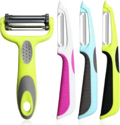 Gemüseschäler, 4 St. Sparschäler Set| Schäler| Kartoffelschäler, Für Schälen Von Kartoffeln, Karotten Und Verschiedenen Gemüse- Und Obstsorten.