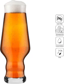KROSNO Splendour IPA Biergläser, 6er-Set, 400 Ml -Leonardo Verkäufe e2612866097190b1118c9058b036bbd8