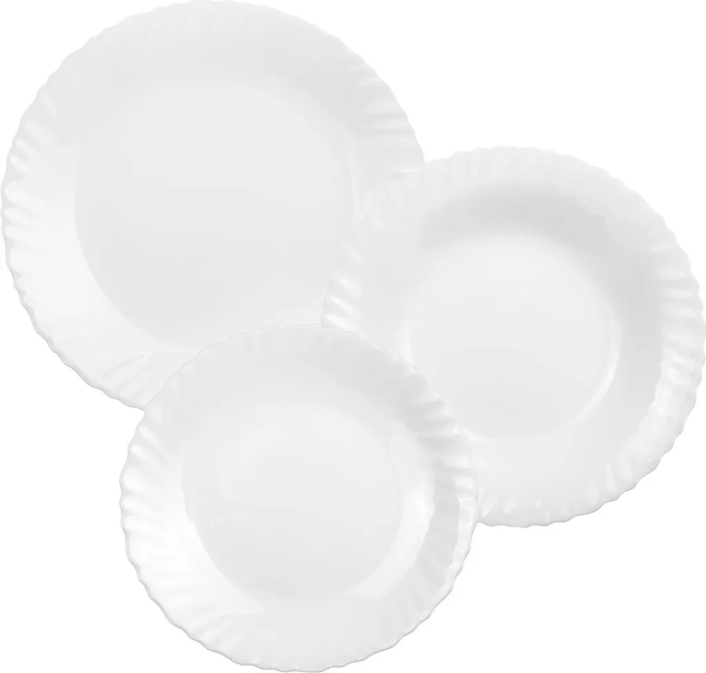 Tafelservice Geschirrset Luminarc 12-tlg. Essservice Teller Hartglas 4 Personen 1 Tafelservice Geschirrset Luminarc 12-tlg. Essservice Teller Hartglas 4 Personen