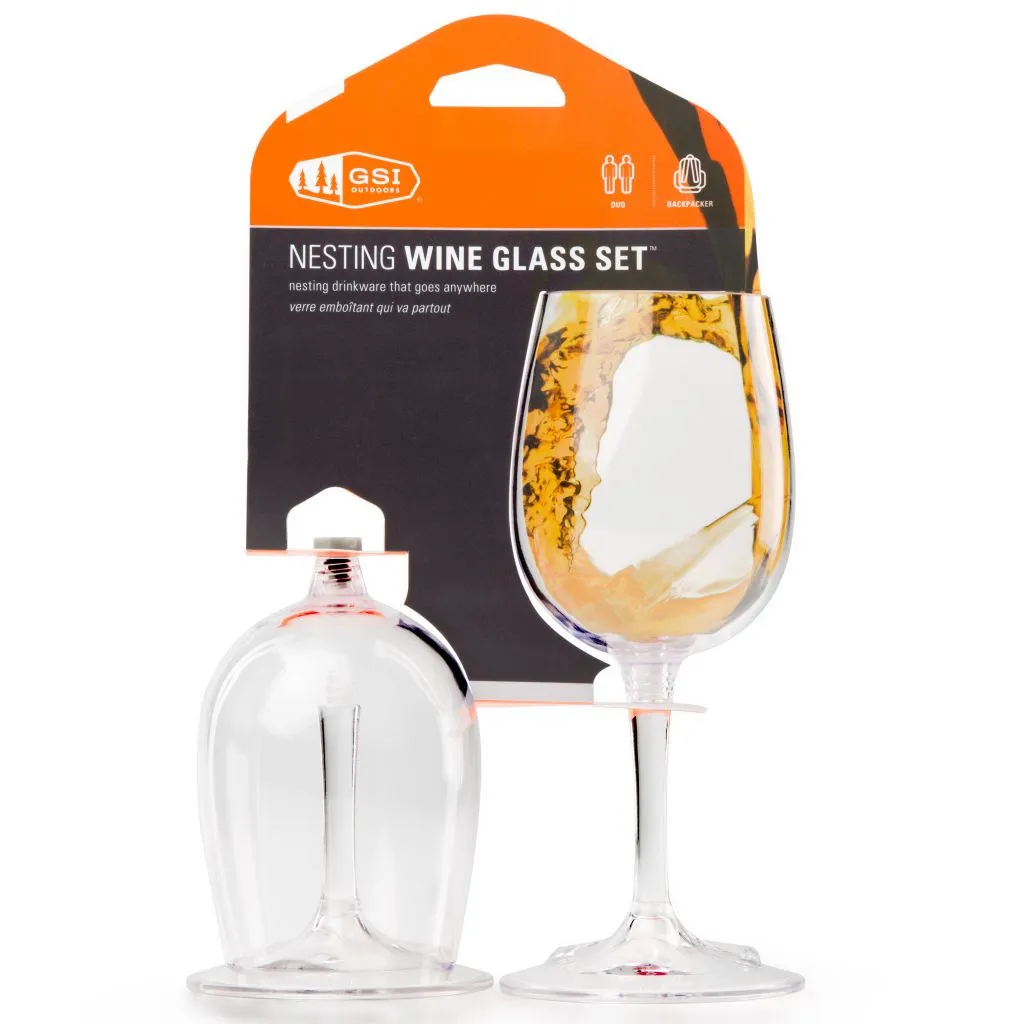GSI Outdoors Weinglas Nesting Wine Glass 2er Set 2 GSI Outdoors Weinglas Nesting Wine Glass 2er Set – Bild 2
