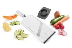 Gemüsehobel Küchenreibe Gurkenhobel Kartoffelschneider Küchenhobel 6 Stufen Weiß -Leonardo Verkäufe e7dd6f9c9a37d429f47d60d3861bfa22