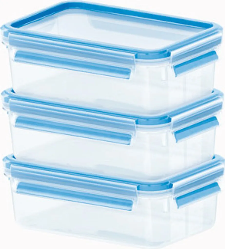 Emsa Clip & Close 3Er Set Frischhaltedosen, 3 X 1,00 L, 508558 2 Emsa Clip & Close 3Er Set Frischhaltedosen, 3 X 1,00 L, 508558 – Bild 2