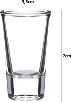 SCHLOSSEREI BAYERWALD Schnapsgläser Set 6 Stück Je 28 Ml - Shotgläser Wodka Schnaps Tequila Grappa - Transparent 7 Cm Höhe -Leonardo Verkäufe e8f320f9c24ee76616bbe13694b567d6
