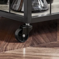 SoBuy FKW56-HG Servierwagen Mit 2 Ablagen Und Einem Abnehmbaren Tablett Küchenwagen Mit Rollen Rollwagen Metall Rollbar Beton Hell -Leonardo Verkäufe e903c56c612fbd8b88142163378226b4