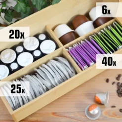 Kaffee Und Tee Bambus Box 36x17x16 Kaffeekapsel Organizer Holz Teebox Schublade -Leonardo Verkäufe e9045137d1ba894e677b0c90a553d30d