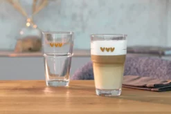 LEONARDO 043467 Solo Latte Macchiato Becher Mit Motiv Herzen, Glas, 410 Ml, Klar -Leonardo Verkäufe e96cb16e6b2162975bead364ff97f207