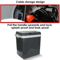 EINFEBEN Kuehlbox Tragbare 32 Liter, Thermo-Elektrische Kuehlbox, Wärmen Und Kühlen Mini-Kuehlschrank 12 Volt Und 230 Volt, ECO-Modus, Mit Tragegriff, Für Auto, Innenraum, Camping Kühlboxen -Leonardo Verkäufe ee434c46b18b55c65d5572d6f30e89a4
