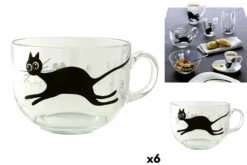 Tazza Luminarc Mistigri Grande Trasparente Gatto Vetro (500 Ml) (6 Unità) -Leonardo Verkäufe ef8701a25c99aaa317c0f8f56a492021