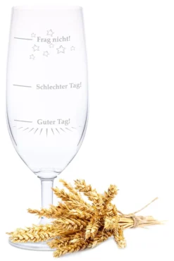 Leonardo Bierglas Mit Gravur "Guter Tag Schlechter Tag"
