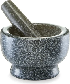 Zeller Mörser & Stößel-Set, Granit, Anthrazit Ø13x8