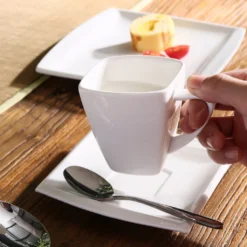 MALACASA 32 Tlg. Kombiservice, Serie BLANCE Cremeweiß Porzellan Geschirrset Mit Servierplatte -Leonardo Verkäufe f120047103ade0d80917c3cdea067acd