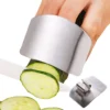 2 Stück Fingerschutz Finger Guards Zum Schneiden Von Gemüse Obst Edelstahl Finger Handschutz Zum Schneiden Von Hackfleisch Fleisch Chef Küchenwerkzeug Gadgets
