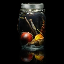 Relaxdays 4 X Solarleuchte Im Einmachglas Weiß