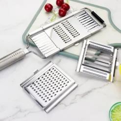 4-Wege-Hobel Mit Edelstahl-Multi-Hobel-Schäler Und Resthalter -Leonardo Verkäufe f33a7560004dc92338b020f3fb2331bc