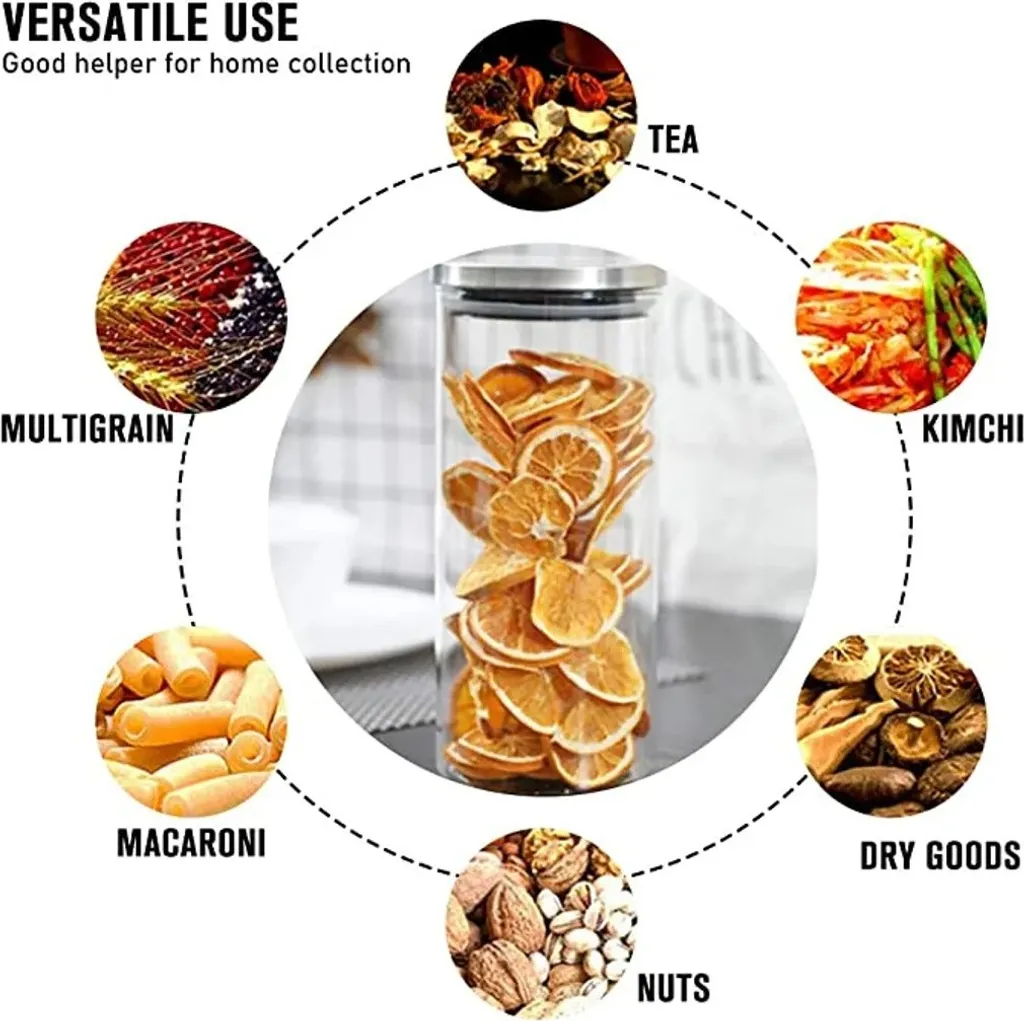 CMYBABEE Vorratsdose Glas 1400ML, Höhe 21 Cm, Vorratsglas Mit Deckel, Kaffeebohnen Behälter, Müslidose, Frischhaltedose Mit Große Einfüllöffnung (M, 1 Stück) 5 CMYBABEE Vorratsdose Glas 1400ML, Höhe 21 Cm, Vorratsglas Mit Deckel, Kaffeebohnen Behälter, Müslidose, Frischhaltedose Mit Große Einfüllöffnung (M, 1 Stück) – Bild 5