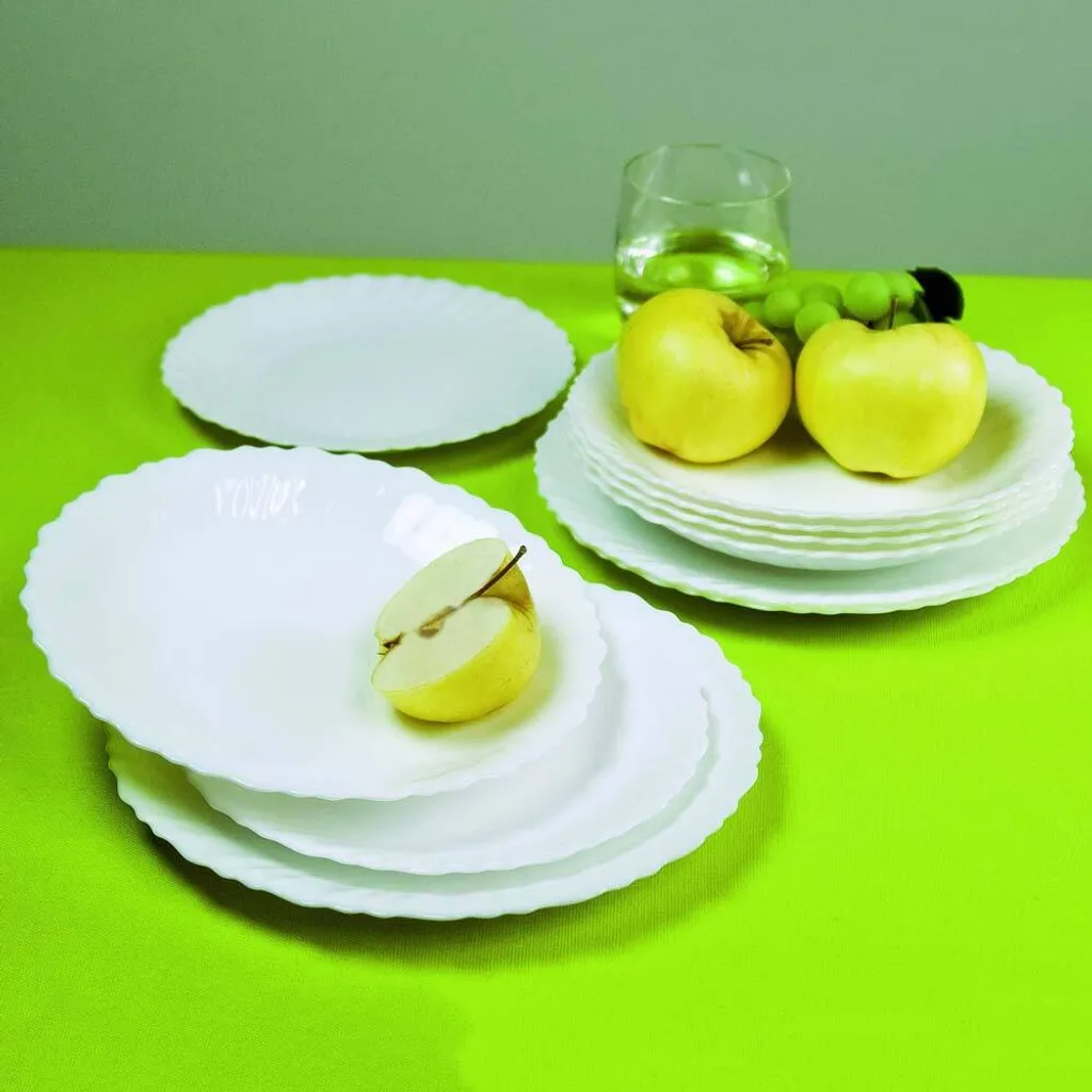 Tafelservice Geschirrset Luminarc 12-tlg. Essservice Teller Hartglas 4 Personen 2 Tafelservice Geschirrset Luminarc 12-tlg. Essservice Teller Hartglas 4 Personen – Bild 2