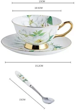 Panbado Floral Kaffeetassen Aus Premium Bone China Porzellan, Beinhaltet 1 Tassen 200 Ml, 1 Untertassen, Und 1 Löffel 8 Panbado Floral Kaffeetassen Aus Premium Bone China Porzellan, Beinhaltet 1 Tassen 200 Ml, 1 Untertassen, Und 1 Löffel -Leonardo Verkäufe f819e19d24c00a571de0edd759c53911