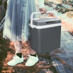 EINFEBEN Kuehlbox Tragbare 32 Liter, Thermo-Elektrische Kuehlbox, Wärmen Und Kühlen Mini-Kuehlschrank 12 Volt Und 230 Volt, ECO-Modus, Mit Tragegriff, Für Auto, Innenraum, Camping Kühlboxen -Leonardo Verkäufe f95b2e3827a93250153e4856b44dba9b