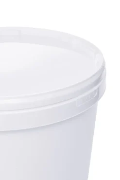 Eimer Mit Deckel Und Henkel Weiß Lebensmittelecht, Stabil, Luftdicht - Plastikeimer Mit Griff Bügel Lebensmitteleimer, Anzahl:10, Farbe:Weiß, Größe:5L -Leonardo Verkäufe fa02e55185d4cc43ab0cee46d0dc6ef7