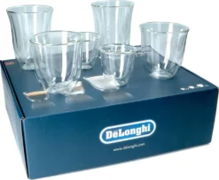 De'Longhi Delonghi Fancy Box 6er Set Thermo Gläser DLSC302 (1er Pack) 25 De'Longhi Delonghi Fancy Box 6er Set Thermo Gläser DLSC302 (1er Pack) -Leonardo Verkäufe fc500ee1d9cd2c3d7990f55e57b801a6