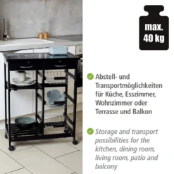 Wenko Küchenwagen Bon Appetit -Leonardo Verkäufe fd5a1d7e1fd8a4f683f9320c9cd558f4