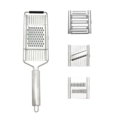 4-Wege-Hobel Mit Edelstahl-Multi-Hobel-Schäler Und Resthalter