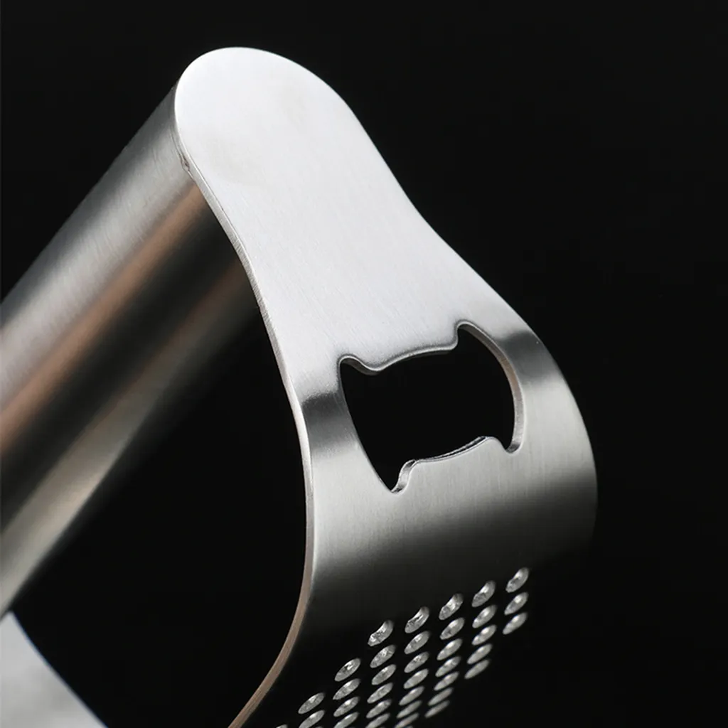 Knoblauch Ingwer Presse, Knoblauchpresse, Crusher Squeezer Stampfer 430 Edelstahl Crusher Squeezer Für Knoblauch Ingwer 6 Knoblauch Ingwer Presse, Knoblauchpresse, Crusher Squeezer Stampfer 430 Edelstahl Crusher Squeezer Für Knoblauch Ingwer – Bild 6