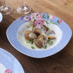 VEWEET 30-teilig Porzellan Tafelservice, Serie 'Hannah', Kombiservice Für 6 Personen, Blau Mit Floral Dekoration -Leonardo Verkäufe fee6f9d10420185a6c0c336512081d3b